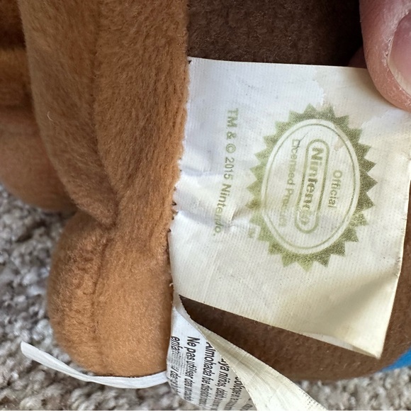 Super Mario Plush 22" Stuffed Toy Pillow Back‎ Pocket Nintendo 2015 Large Flawed - Picture 6 of 14